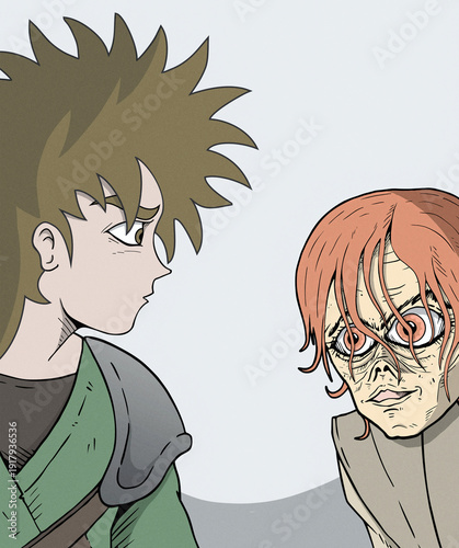 Talking medieval men