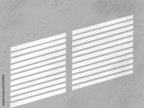 white wall with white windows shadow overlay illustration 
