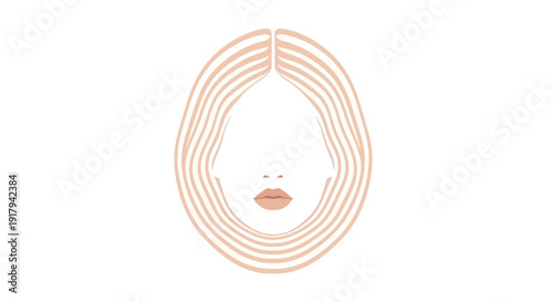 Woman Face Minimalist Art.