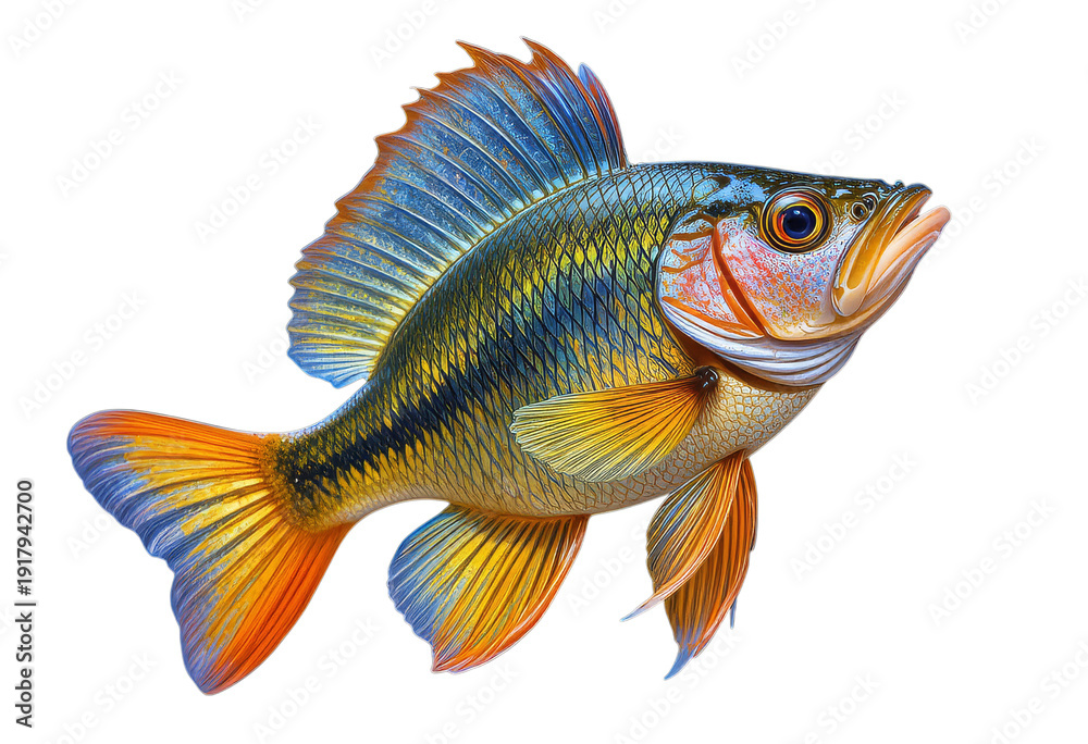 Fototapeta premium fish on white background
