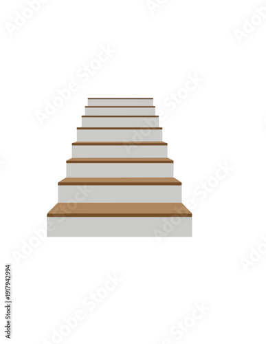 staircase isolated on white