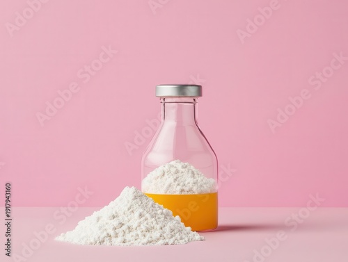 Powdertoliquid reconstitution process with stepbystep visuals, advanced drug formulation