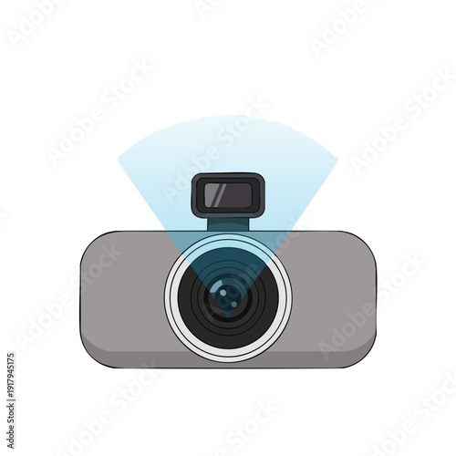 Modern Dashboard Camera for Vehicle Safety and Travel Recording