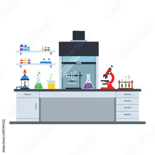 Laboratory Equipment and Scientific Experiment Setup