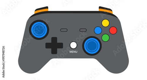 Modern Game Controller, Video Gaming Input Device, Entertainment