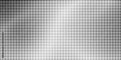 Basic halftone dots effect in black and white color. Halftone effect. Dot halftone. Black white halftone.Background with monochrome dotted texture. Polka dot pattern template.