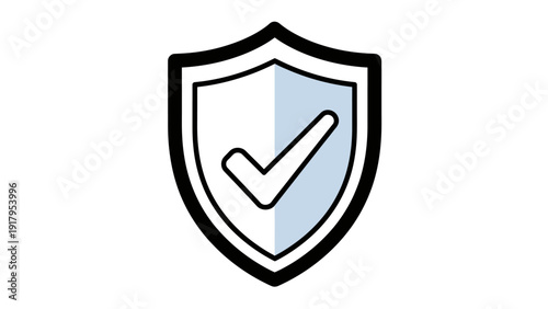 Shield icon with a check mark inside, indicating security or approval