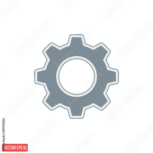 Close up of a Gray Gear Wheel for Mechanical and Engineering Concepts