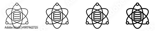 Data Science  Icon Set Different Style Collection