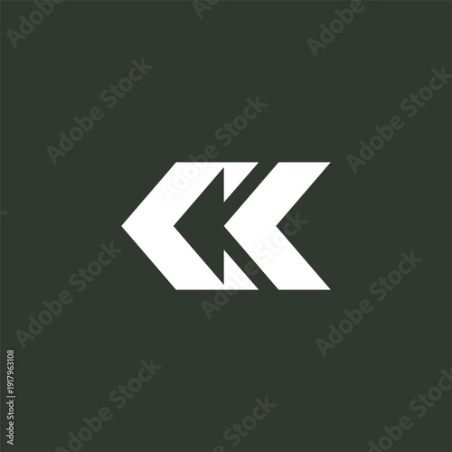 Modern Monogram CK Logo Design