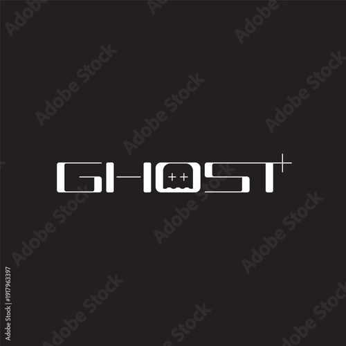Modern Futuristic Ghost Logotype