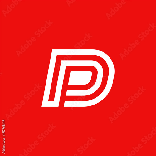 Modern Minimalist DP Logo Design