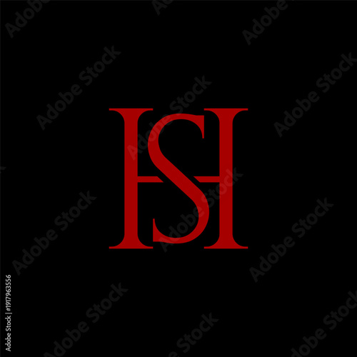 Minimalist Luxury HS Logo Design