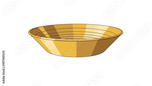 Photos Gold panning bowl isolated on white