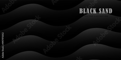 Luxury Dark Black Sand Background