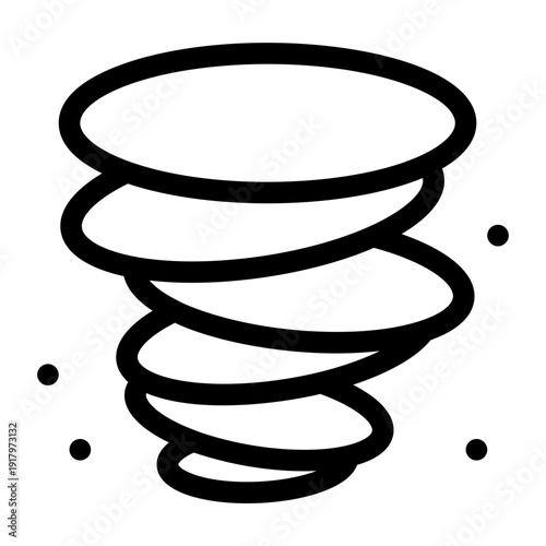 Whirlwind's Fury: A dynamic illustration depicts the raw power and swirling energy of a tornado.