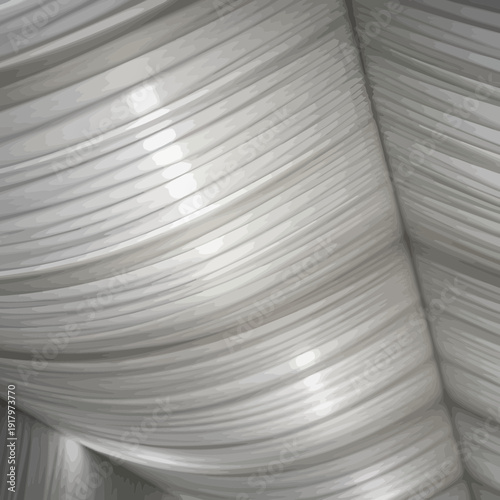 A close-up of a brushed stainless steel metal plate and a stack of circular aluminum discs with a silver metallic texture resembling a vintage black vinyl record album