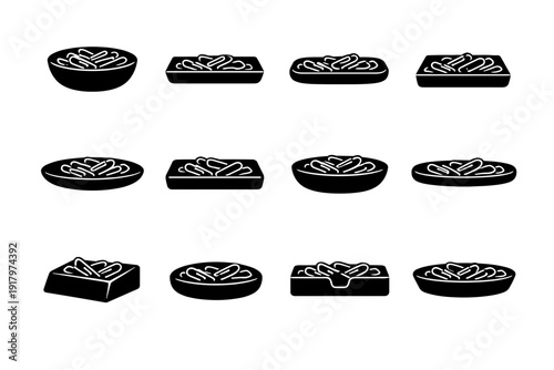 Piece generation desk functional image smooth open form clip item simple icon