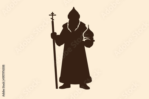 vector illustration of a woman with sword