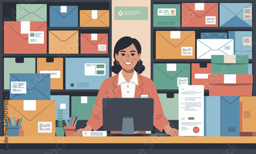 business woman in office