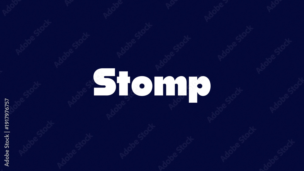 Stomp Animation Sequence Stomp Kinetic Typography Animation Stock Template | Adobe Stock