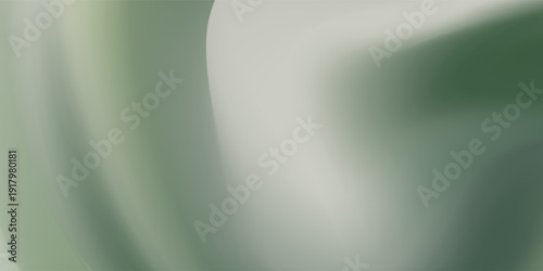 Abstract wavy green background with gradient mesh. Blurred fluid colorful background. Modern design template for web covers, ad banners, posters, brochures etc