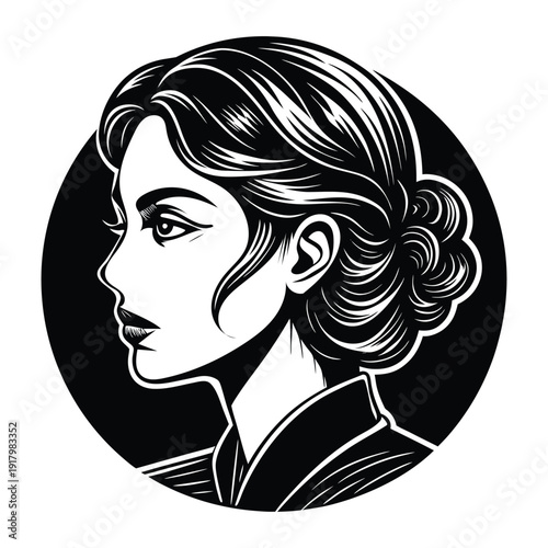 woman with long hair