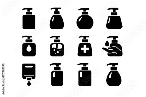 Container simple visual generation design minimal vector icon image symbol form hygiene