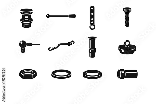 Image vector inlet generation clevis nut mounting eyelet simple ring joint pivot