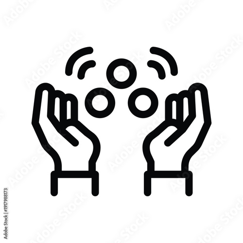  juggler line icon illustration vector graphic.eps