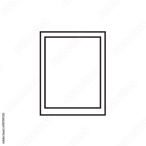 Minimalist Black Frame Illustration for Modern Wall Decor and Art Display