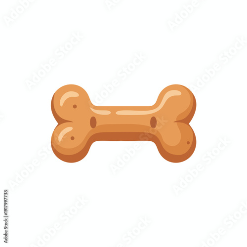 Cute Cartoon Dog Bone for Pet Treats and Animal Nutrition Advertising