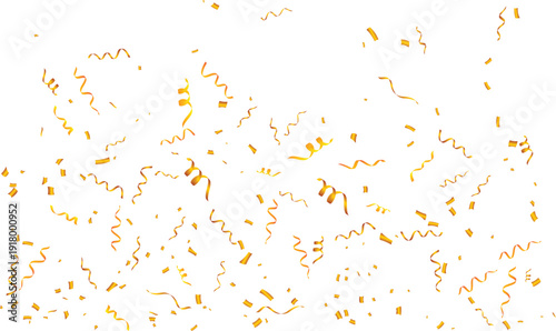 gold glitter falling transparent background awards ceremony celebration party birthday wedding new year vector