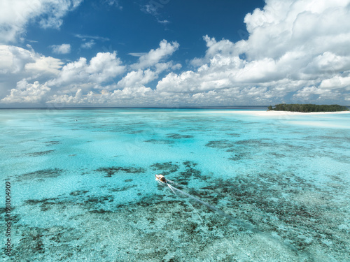 Aerial view of a tourist bo...