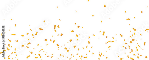yellow confetti isolated element festival triumph celebration party birthday wedding christmas new year vector