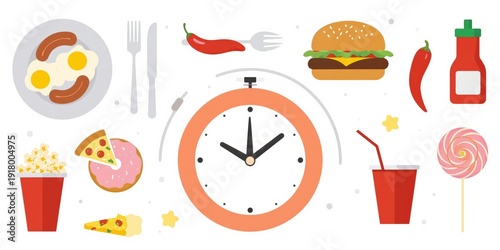 fast food and breakfast