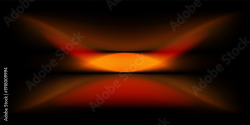 Abstract gradient podium background. black, gold, brown, 3D studio background. Clean scene for product presentation mockup template. eps 10