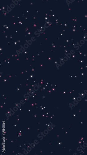 Colorful Sparks Flying in Dark Space
