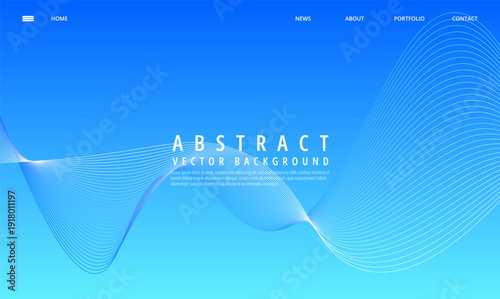 A vibrant abstract background with a dynamic vector design and a soothing blue gradient