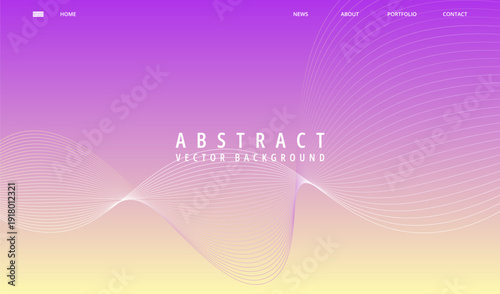 A vibrant abstract vector background with a gradient of purple and yellow hues