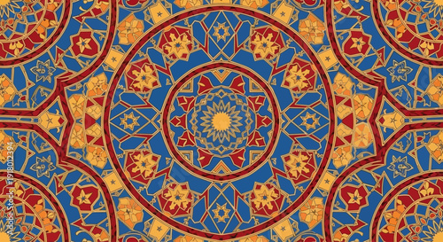 Celebrating Ramadhan with intricate circular patterns and vibrant designs