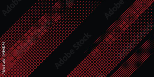 Halftone dots red and blue color pattern gradient grunge texture background. Dot pop art comic sport style vector illustration. modern background