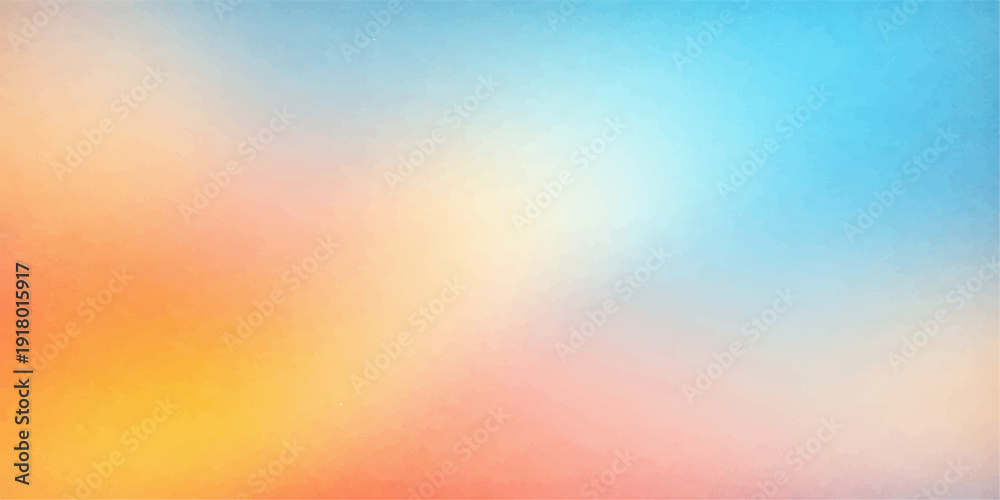 Obraz premium An abstract watercolor background with a bright rainbow gradient texture and colorful light patterns creates a vibrant vector wallpaper design featuring soft motion blur and copy space for art