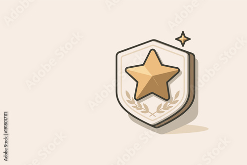 St arb adgesimple inc almthreequ arter viewshow ingsubtlethickness us ingdiscrete fl atf aces positi oned in the right third ofa