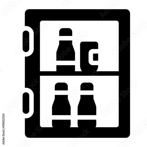 Minibar drink Solid icon