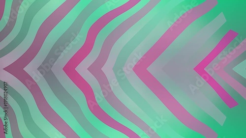 Vibrant pink and green abstract background with dynamic wavy lines
