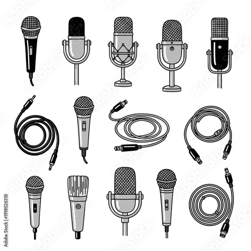 Professional Audio Gear and Microphone Accessories Set