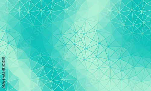 Teal Low Poly Geometric Abstract Background Texture illustration Gradient Vector Mosaic Pattern