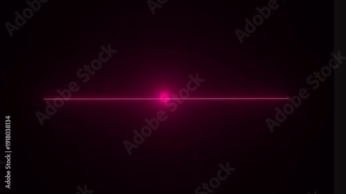 Cinematic lens flares effects. Explosion flash Pink color lights optical lens flare transition. Beautiful abstract warm natural lighting on black background