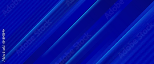 Abstract diagonal geometric lines on blue background. Technology digital futuristic concept. Suit for business, website, corporate, poster, presentation, cover, flyer, brochure, banner